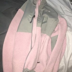 Light pink north face